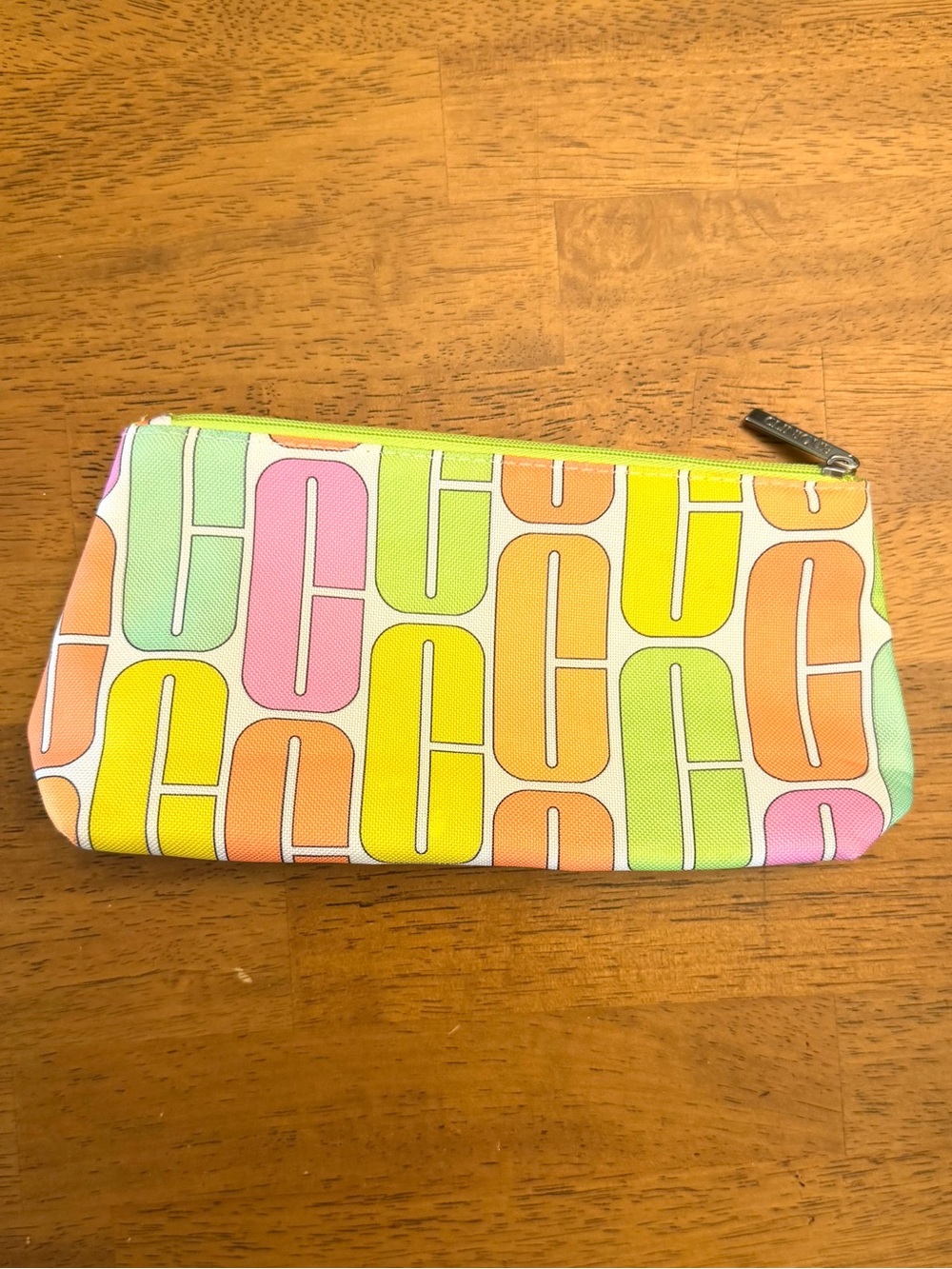 B2G1 FREE Colorful Retro Geometric Cosmetic Makeup Bag Zip Pouch 8x5